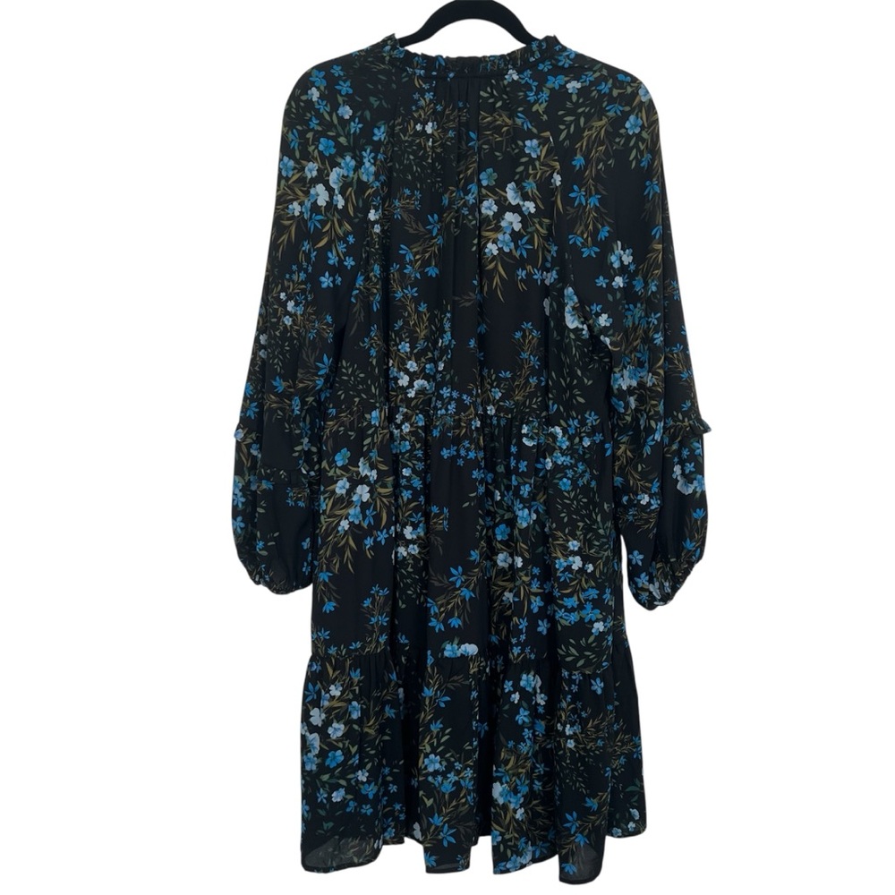 CeCe Aria Baby Doll Floral Long Sleeve Dress NWOT - Picture 4 of 7